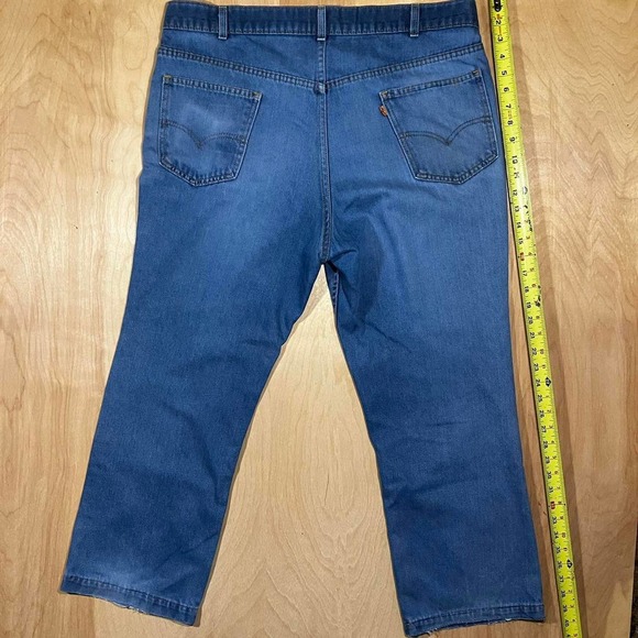 Vintage 70s Orange Tab Levi’s for Men with a skosh more comfort denim jeans - Picture 8 of 8